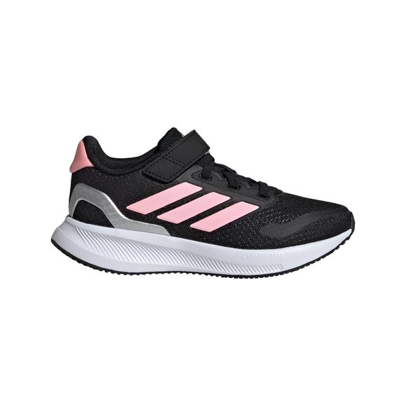 adidas Other - adidas Kid's Run Falcon 5 Running Sneakers, Black/Pink/Silver, 3 Little Kid